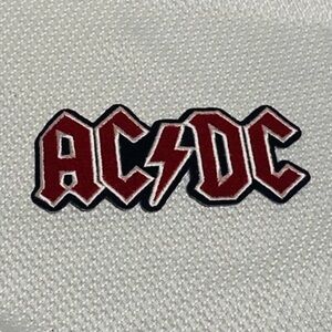 AC/DC Embroidered Patch in Red and Black